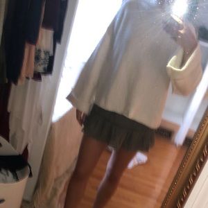 Anthropologie White Turtleneck